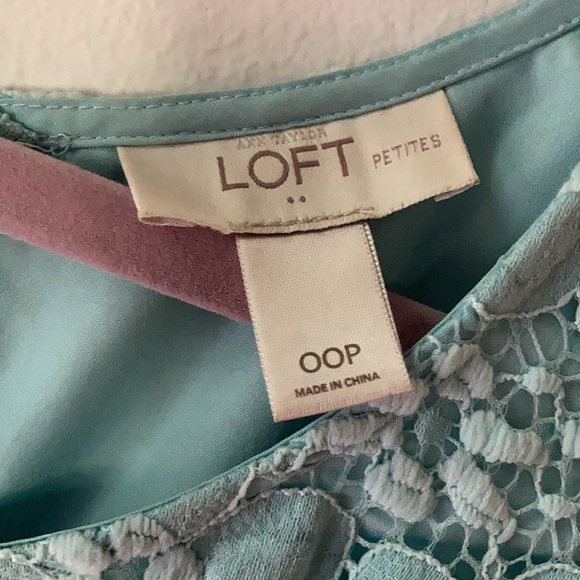 Ann Taylor LOFT lace overlay sleeveless dress 00P - Picture 10 of 11